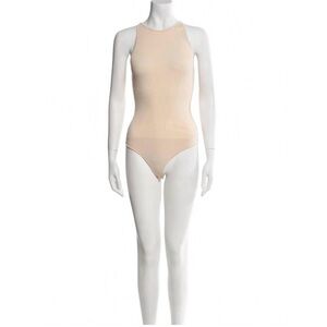 A.L.C. Cream Ribbed Body Suit